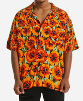 Home And Away Orange Poppy Print Shirt